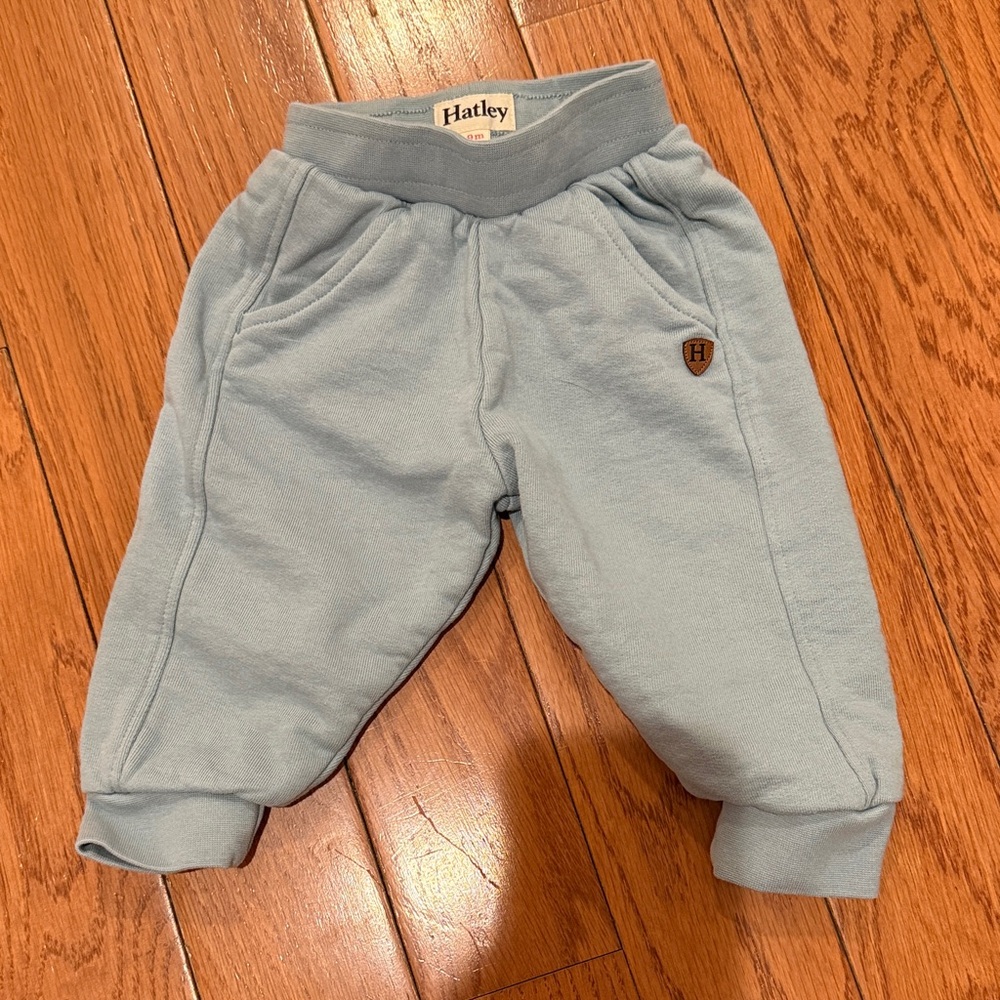 Hatley Light Blue Baby Sweatpants